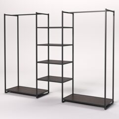 Стеллаж Стронг №33 в стиле ЛОФТ, Дуб Венге