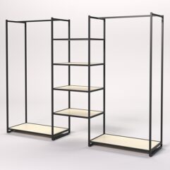 Стеллаж Стронг №33 в стиле ЛОФТ, Крем Вайс