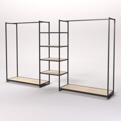 Стеллаж Стронг №34 в стиле ЛОФТ, Дуб Сонома