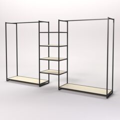 Стеллаж Стронг №34 в стиле ЛОФТ, Крем Вайс