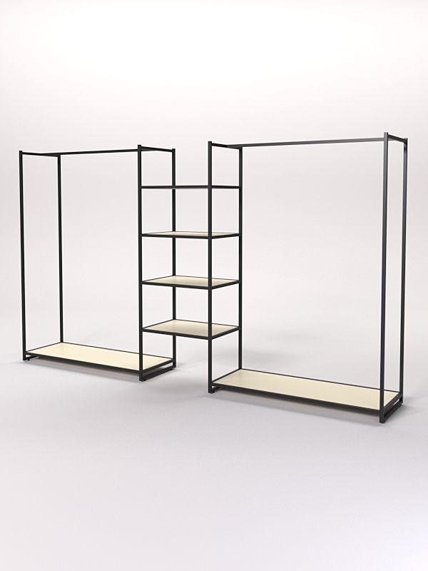 Стеллаж Стронг №34 в стиле ЛОФТ, Крем Вайс