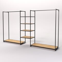 Стеллаж Стронг №34 в стиле ЛОФТ, Дуб Золотистый