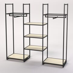 Стеллаж Стронг №35 в стиле ЛОФТ, Крем Вайс