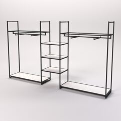 Стеллаж Стронг №36 в стиле ЛОФТ, Белый