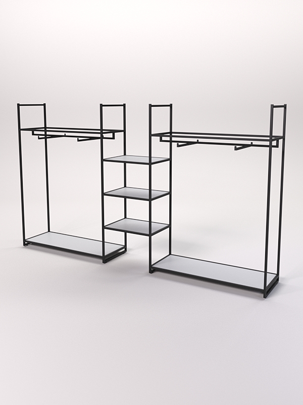 Стеллаж Стронг №36 в стиле ЛОФТ, Серый