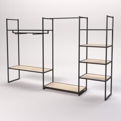 Стеллаж Стронг №38 в стиле ЛОФТ, Дуб Сонома