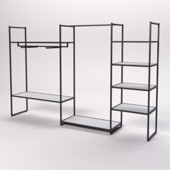 Стеллаж Стронг №38 в стиле ЛОФТ, Серый