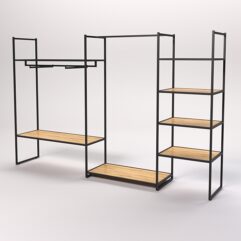 Стеллаж Стронг №38 в стиле ЛОФТ, Дуб Золотистый