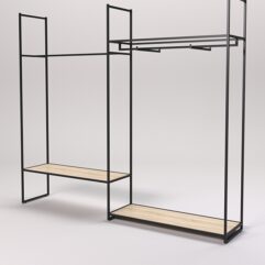 Стеллаж Стронг №39 в стиле ЛОФТ, Дуб Сонома