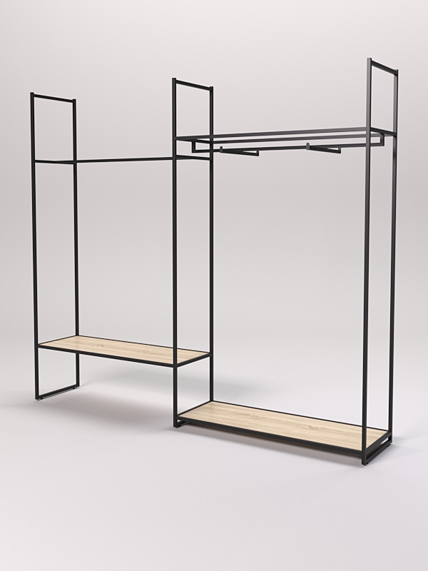 Стеллаж Стронг №39 в стиле ЛОФТ, Дуб Сонома