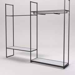 Стеллаж Стронг №39 в стиле ЛОФТ, Серый