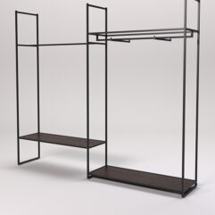 Стеллаж Стронг №39 в стиле ЛОФТ, Дуб Венге