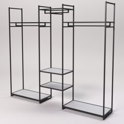 Стеллаж Стронг №40 в стиле ЛОФТ, Серый