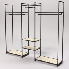 Стеллаж Стронг №40 в стиле ЛОФТ, Крем Вайс