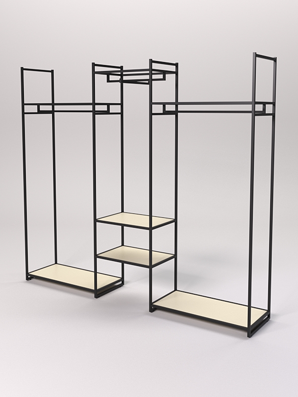 Стеллаж Стронг №40 в стиле ЛОФТ, Крем Вайс