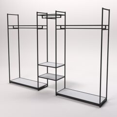 Стеллаж Стронг №41 в стиле ЛОФТ, Серый