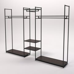 Стеллаж Стронг №41 в стиле ЛОФТ, Дуб Венге