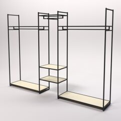 Стеллаж Стронг №41 в стиле ЛОФТ, Крем Вайс