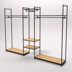 Стеллаж Стронг №41 в стиле ЛОФТ, Дуб Золотистый