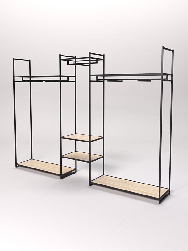 Стеллаж Стронг №42 в стиле ЛОФТ, Дуб Сонома