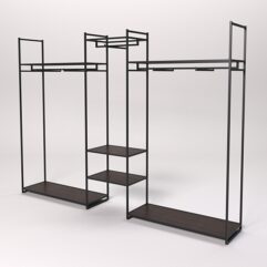 Стеллаж Стронг №42 в стиле ЛОФТ, Дуб Венге