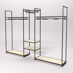 Стеллаж Стронг №42 в стиле ЛОФТ, Крем Вайс