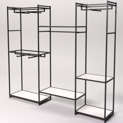 Стеллаж Стронг №43 в стиле ЛОФТ, Белый