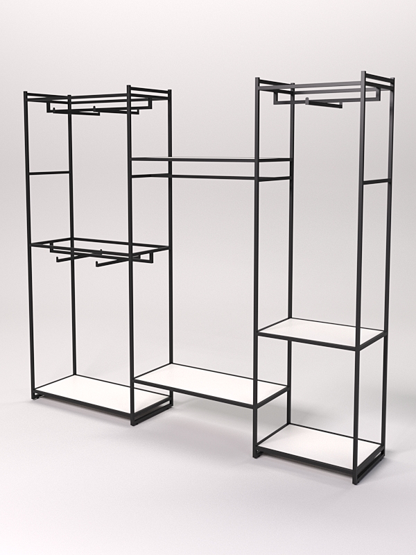 Стеллаж Стронг №43 в стиле ЛОФТ, Белый