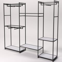 Стеллаж Стронг №43 в стиле ЛОФТ, Серый