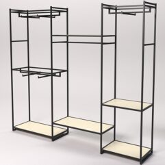 Стеллаж Стронг №43 в стиле ЛОФТ, Крем Вайс