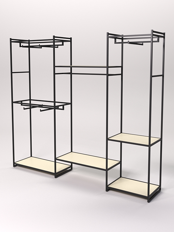 Стеллаж Стронг №43 в стиле ЛОФТ, Крем Вайс