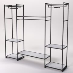 Стеллаж Стронг №44 в стиле ЛОФТ, Серый