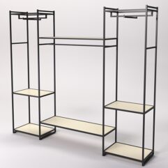 Стеллаж Стронг №44 в стиле ЛОФТ, Крем Вайс