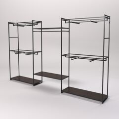 Стеллаж Стронг №45 в стиле ЛОФТ, Дуб Венге