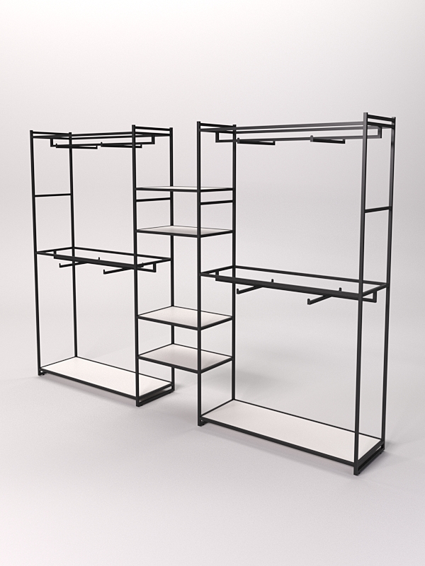 Стеллаж Стронг №46 в стиле ЛОФТ, Белый