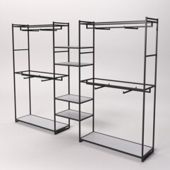 Стеллаж Стронг №46 в стиле ЛОФТ, Серый