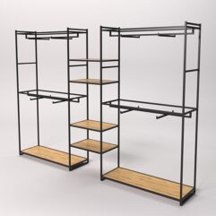 Стеллаж Стронг №46 в стиле ЛОФТ, Дуб Золотистый