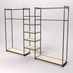 Стеллаж Стронг №47 в стиле ЛОФТ, Крем Вайс