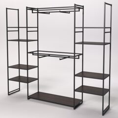 Стеллаж Стронг №48 в стиле ЛОФТ, Дуб Венге