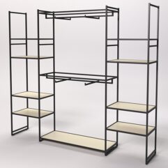 Стеллаж Стронг №48 в стиле ЛОФТ, Крем Вайс