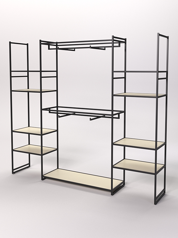 Стеллаж Стронг №48 в стиле ЛОФТ, Крем Вайс