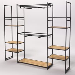 Стеллаж Стронг №48 в стиле ЛОФТ, Дуб Золотистый