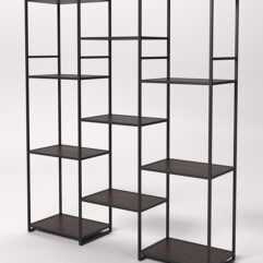 Стеллаж Стронг №49 в стиле ЛОФТ, Дуб Венге