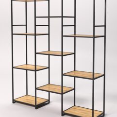 Стеллаж Стронг №49 в стиле ЛОФТ, Дуб Золотистый