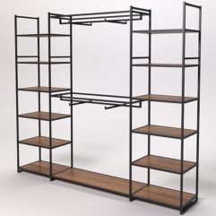 Стеллаж Стронг №50 в стиле ЛОФТ, Орех