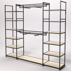 Стеллаж Стронг №50 в стиле ЛОФТ, Крем Вайс