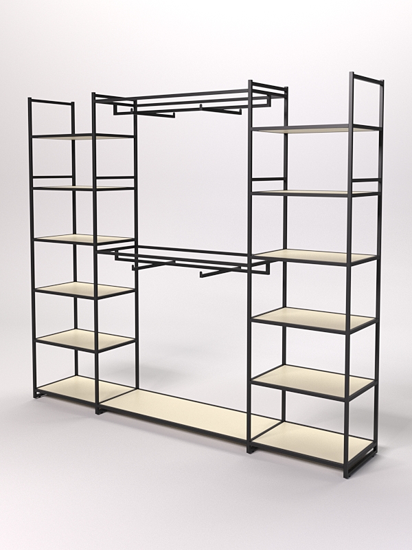 Стеллаж Стронг №50 в стиле ЛОФТ, Крем Вайс