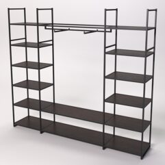 Стеллаж Стронг №51 в стиле ЛОФТ, Дуб Венге