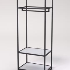 Стеллаж Стронг №81 в стиле ЛОФТ, Серый