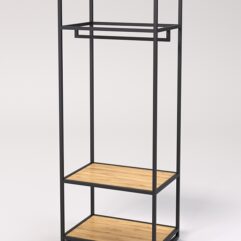 Стеллаж Стронг №81 в стиле ЛОФТ, Дуб Золотистый